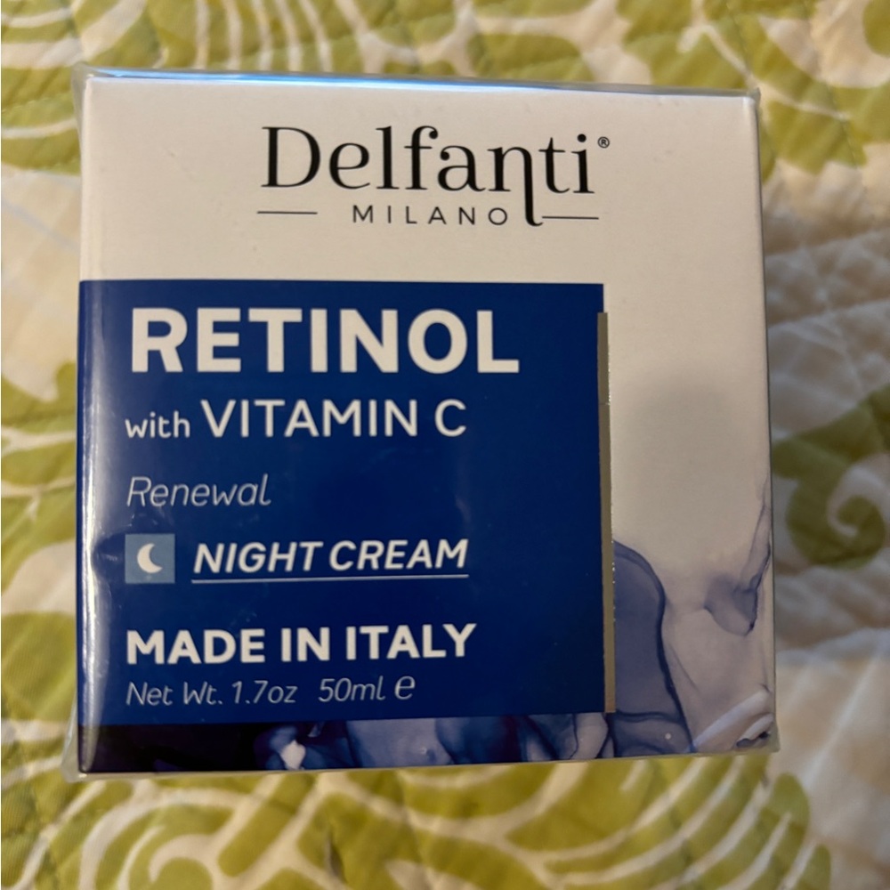 Delfanti Milano Retino Renewal Night Cream w/Vitamin C 1.7 Oz. NWB